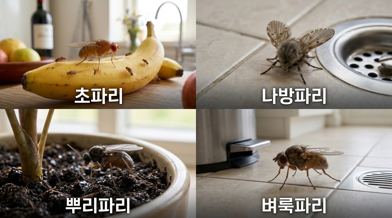날파리의 4종류