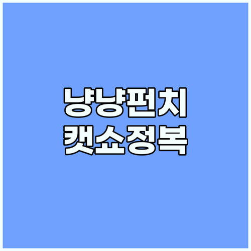 냥냥펀치캣쇼 완전정복: 득템, 정보,..