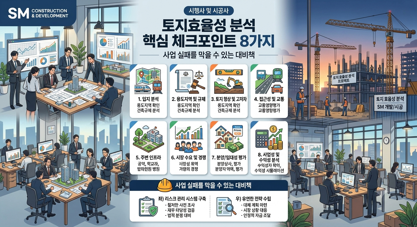 토지효율성 분석 핵심 체크포인트 8가지, 사업 실패를 막을 수 있는 대비책