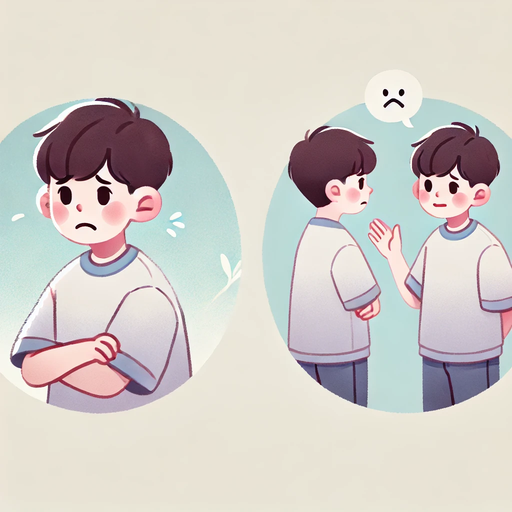 초등학교 5학년, 12세 친구 갈등, 정체성 탐색 관련 이미지