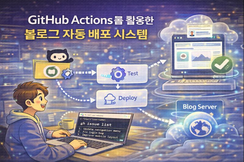 GitHub Actions를 활용한 블로그 자동 배포 시스템 관련 이미지