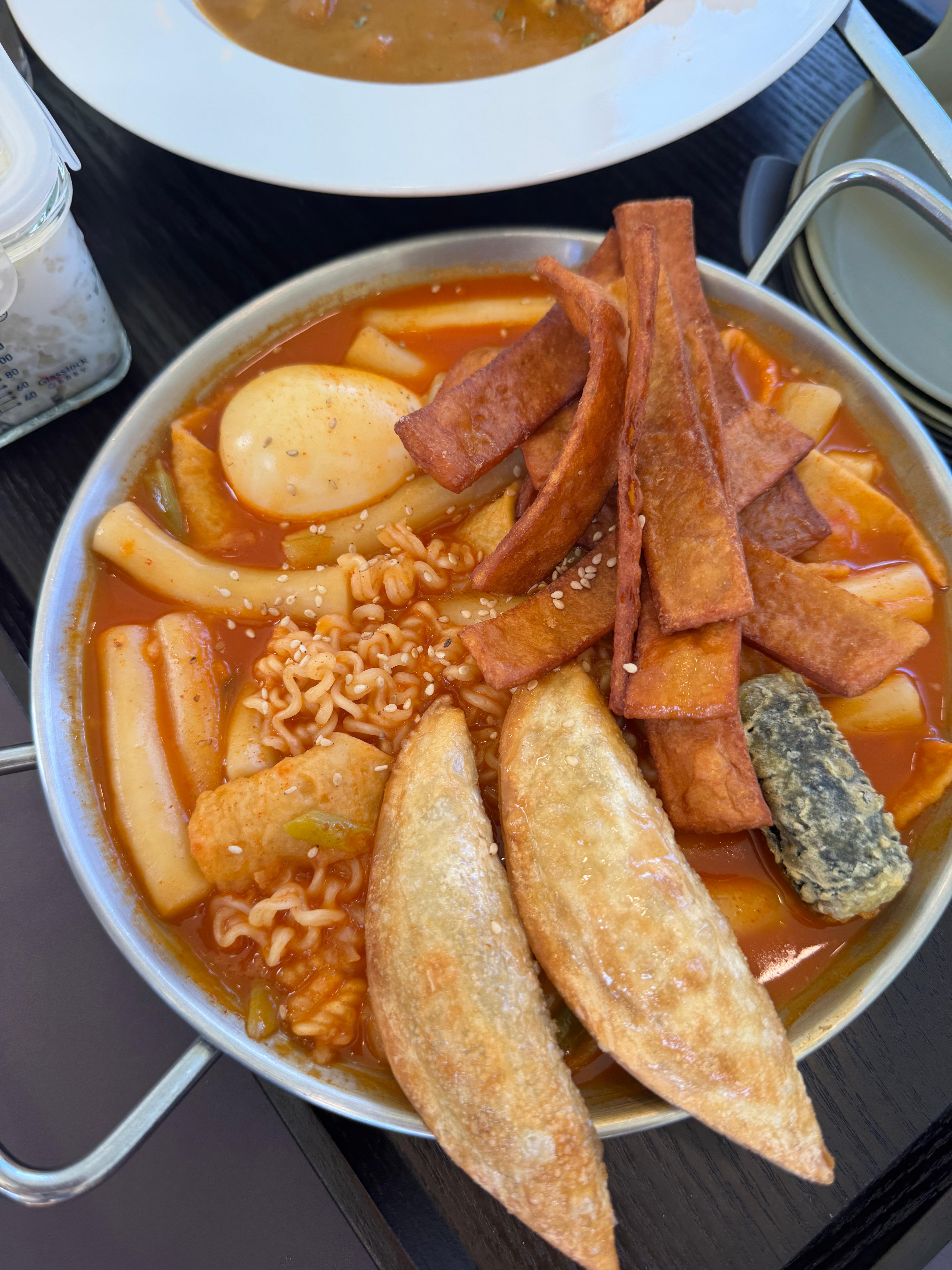 풀멍파크에서 주문한 떡볶이&amp;튀김