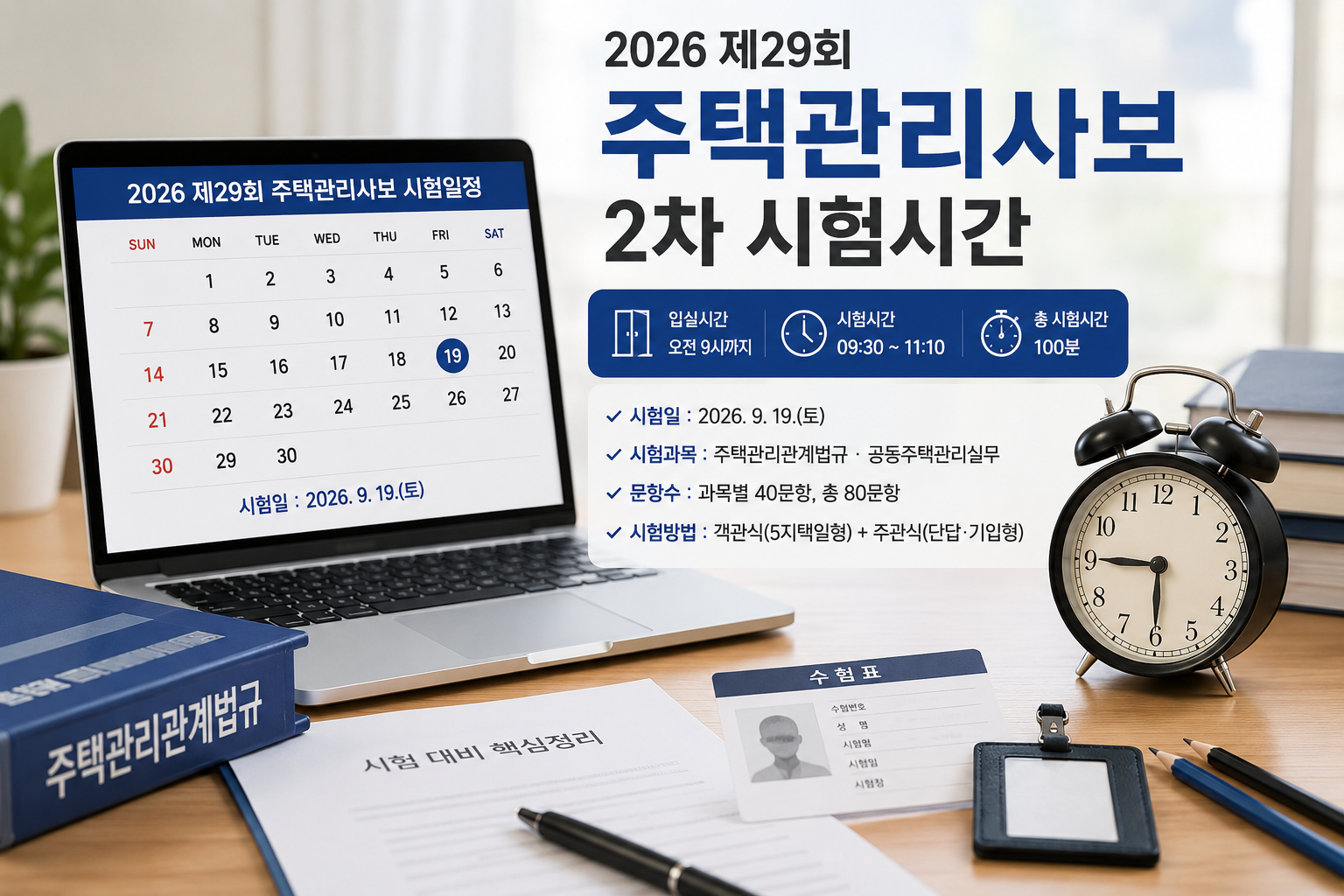 9시 30분 시험 시작보다 '9시 입실'을 기억하세요