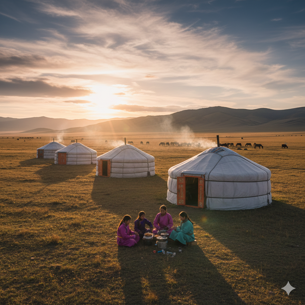몽골 전통 문화를 즐길수 있는 게르