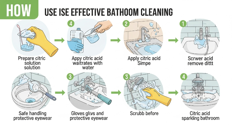 구연산 활용법: 욕실청소