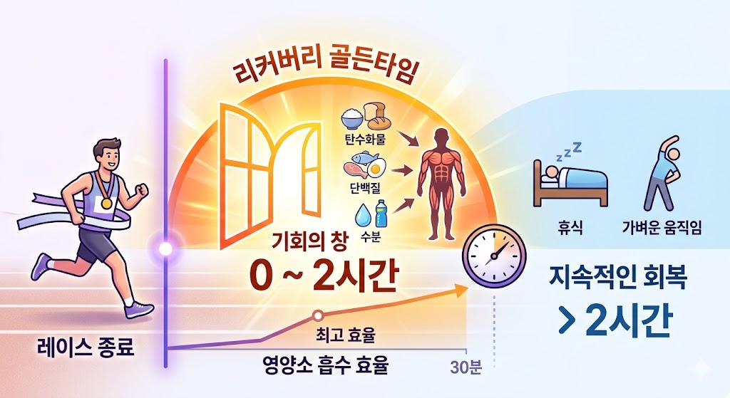 마라톤 대회 완주 후 회복 골든타임