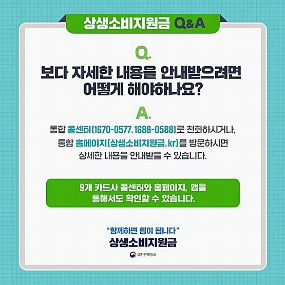 상생 소비지원금 사용처