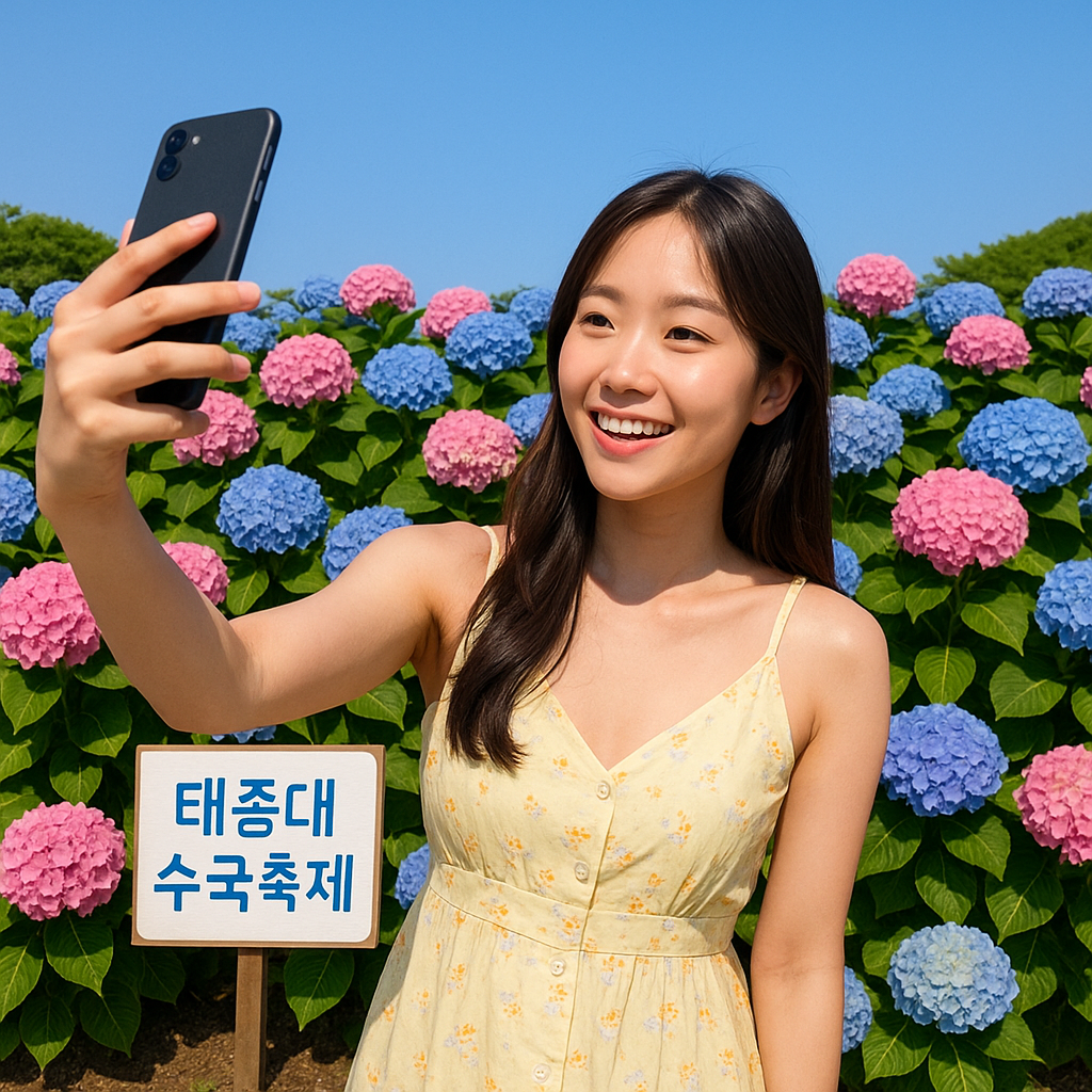 부산 태종대 수국축제