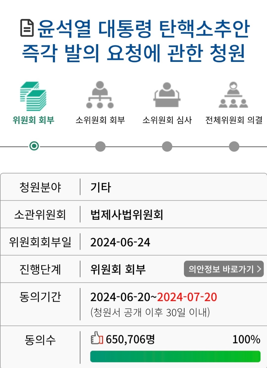 윤석열 탄핵 청원 바로가기