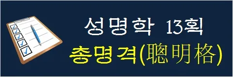 성명학-13획-총명격