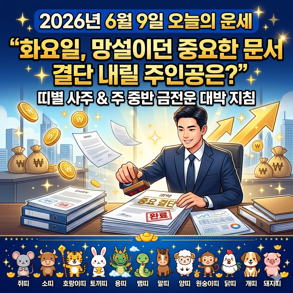 6월9일 오늘의 운세