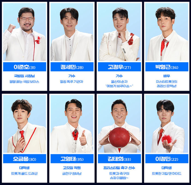 미스터트롯3 참가자들