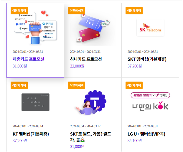 롯데월드 제휴할인