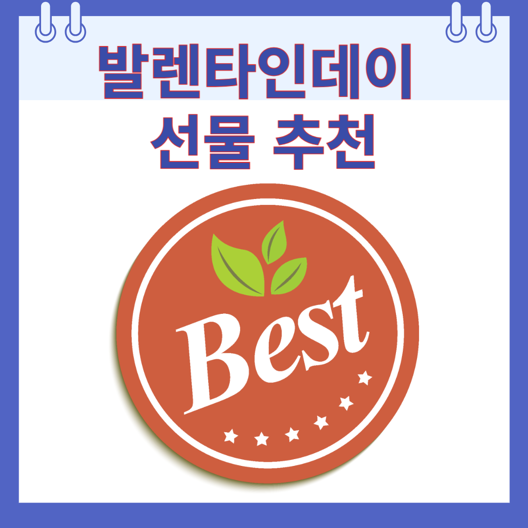 발렌타인데이 선물 추천