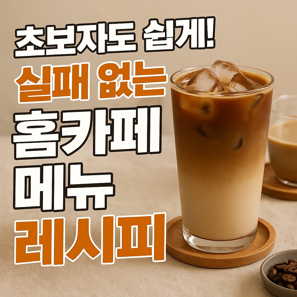 홈카페 메뉴