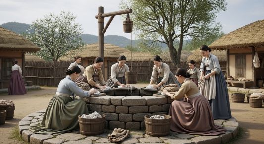 빨래하는 여인들