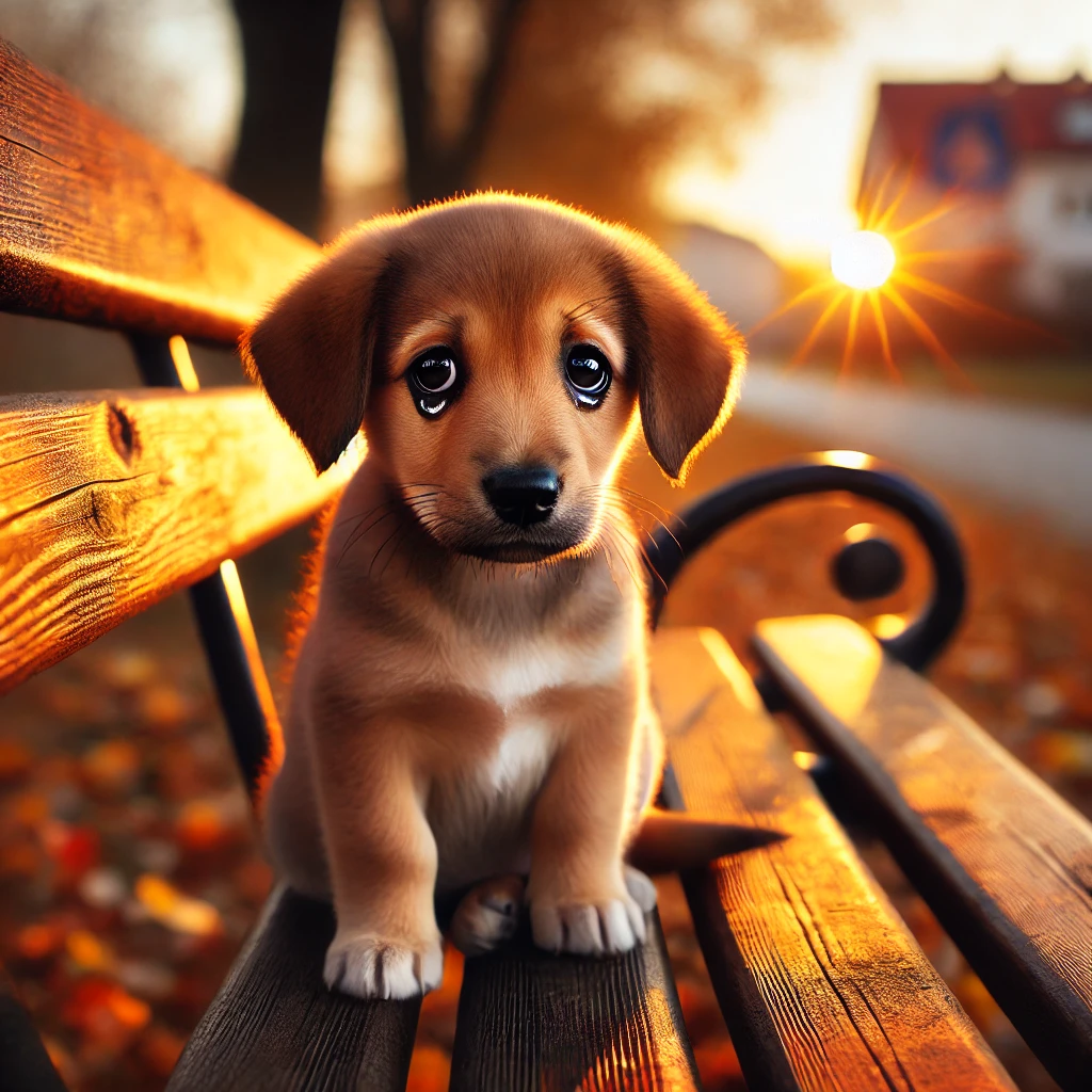 강아지가 눈물흘리는 모습