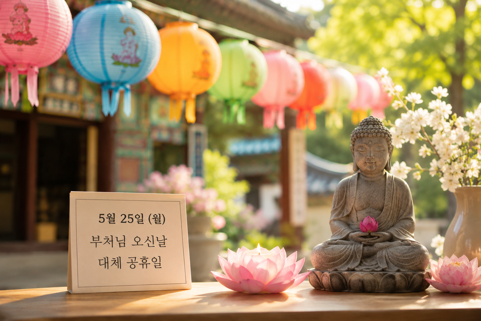 부처님 오신날 대체공휴일, 부처님 오신날 사찰