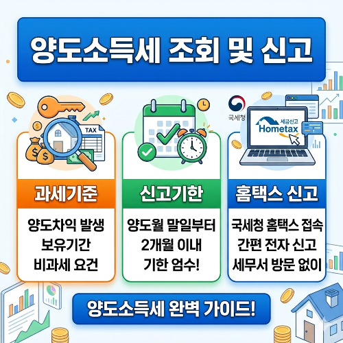 양도소득세 조회 및 신고