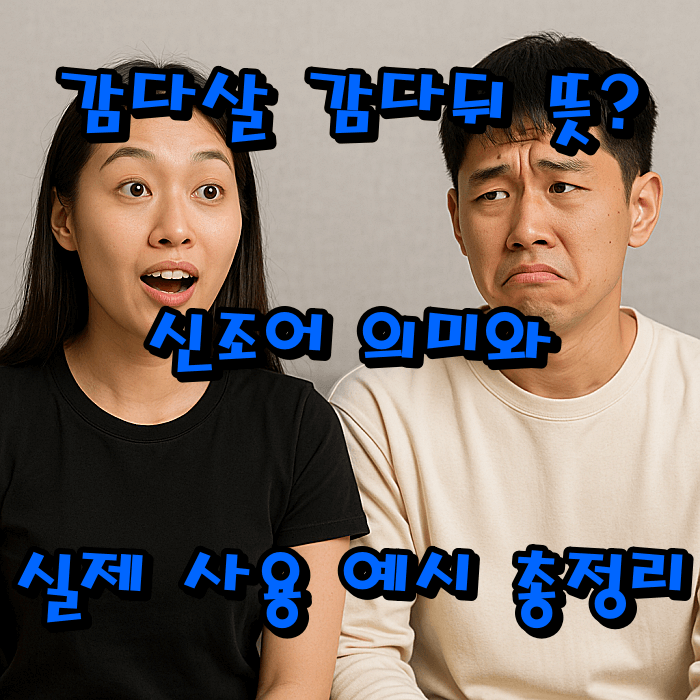 감다살 감다뒤 뜻|신조어 의미와 실제 사용 예시 총정리