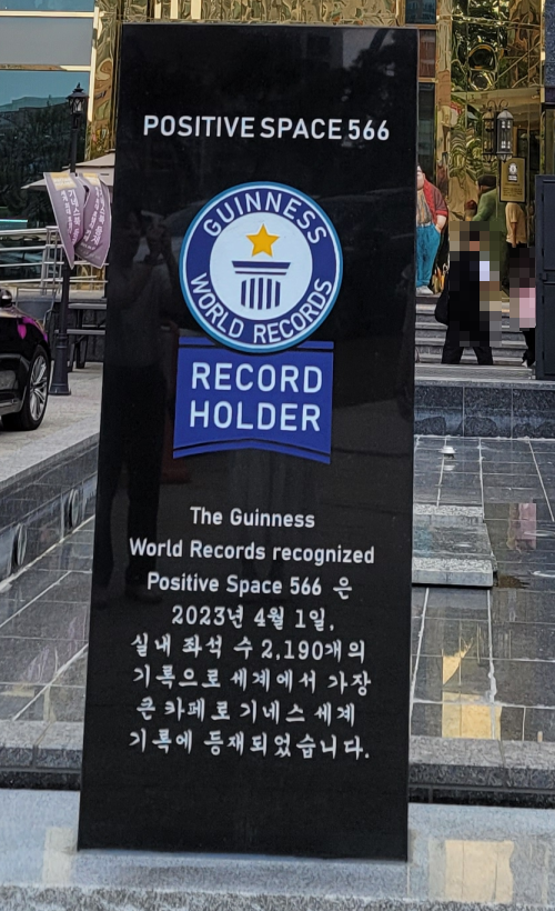 포지티브스페이스566 기네스북 등재 사유