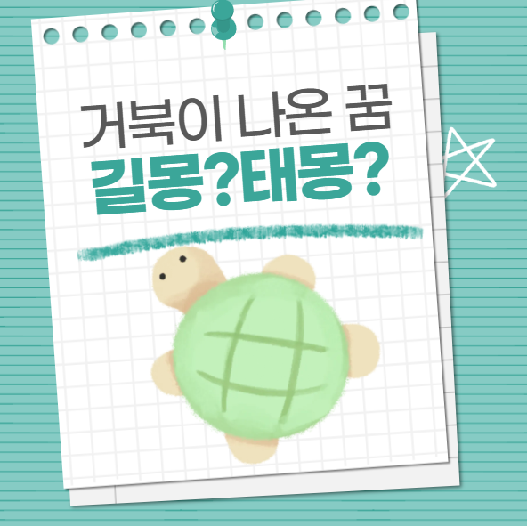 거북이 나오는 꿈 의미 및 상황별 해몽(길몽,태몽)
