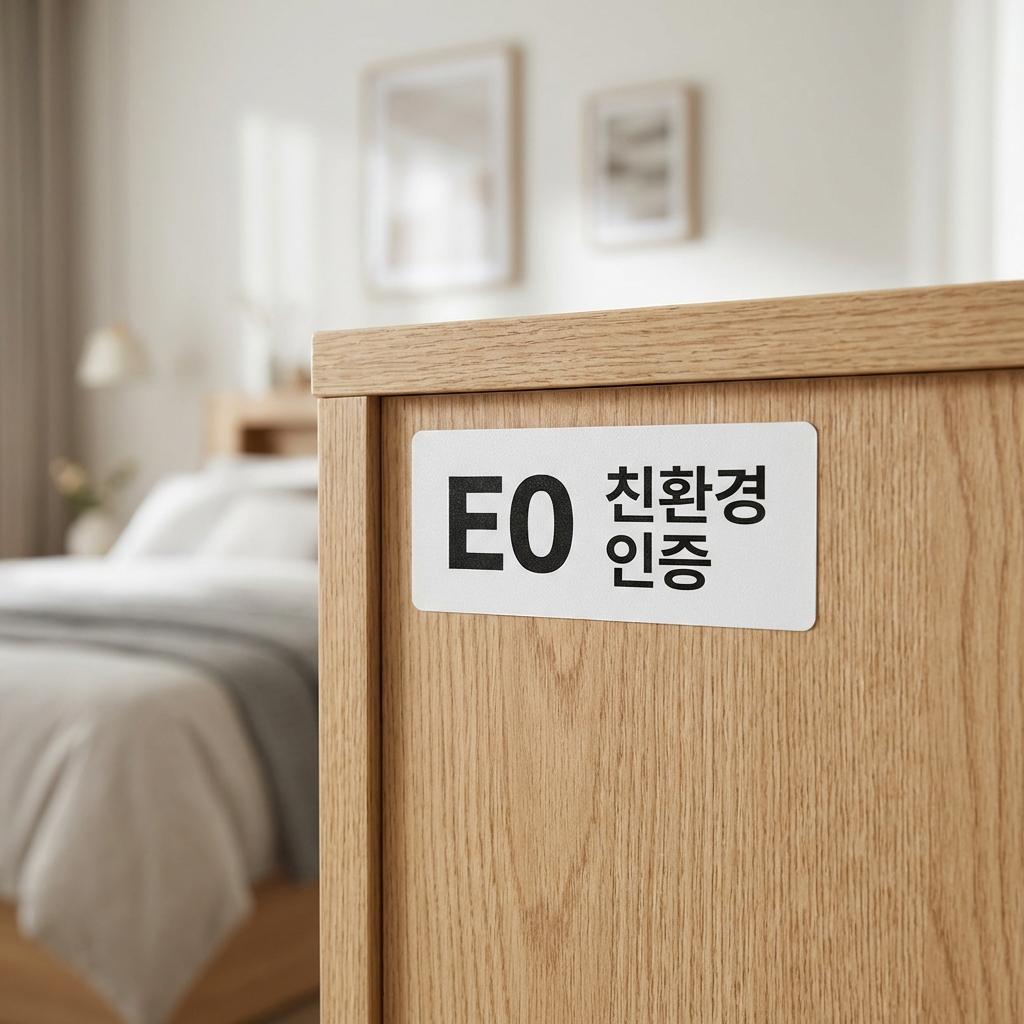수납형 가구의 본드 냄새 및 E0 등급 확인법