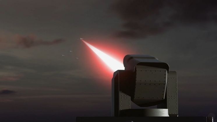 그림2:레이저 대공 무기 천공