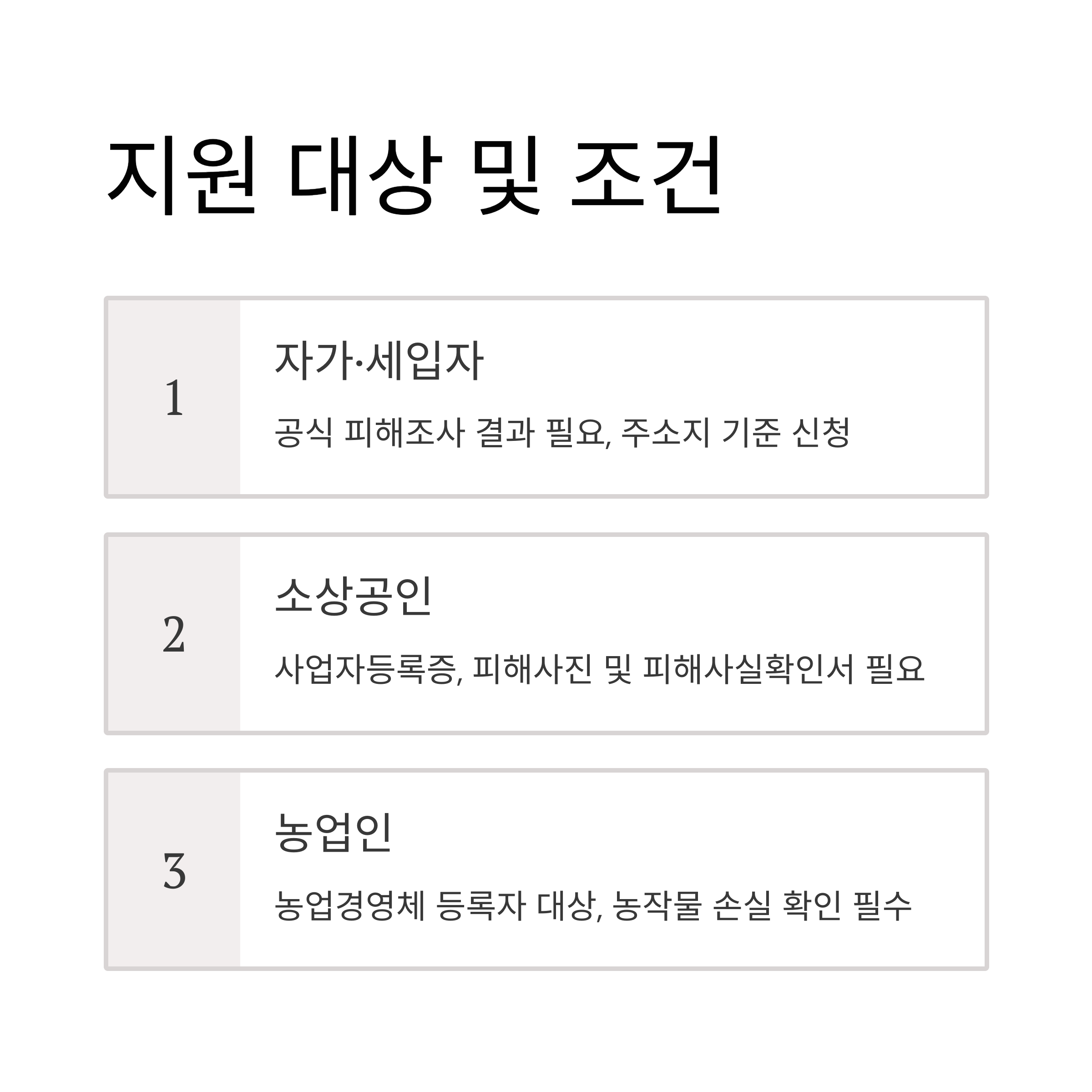2025 재난지원금 수해