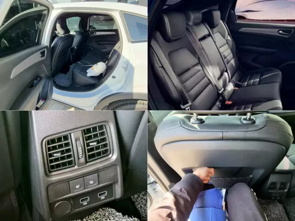 르노 XM3 e-TECH 하이브리드의 뒷좌석 모습을 모았습니다.