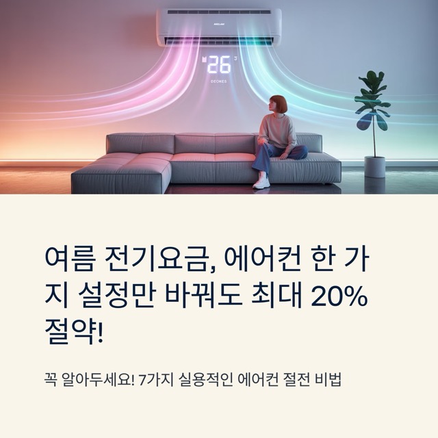 에어컨 전기요금 절약