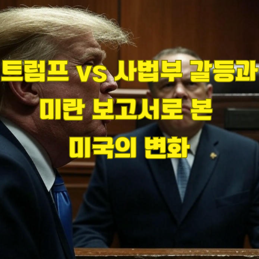 트럼프 vs 사법부 충돌: 베네수엘라 갱단 추방과 '미란 보고서'로 본 미국의 정치경제 변화