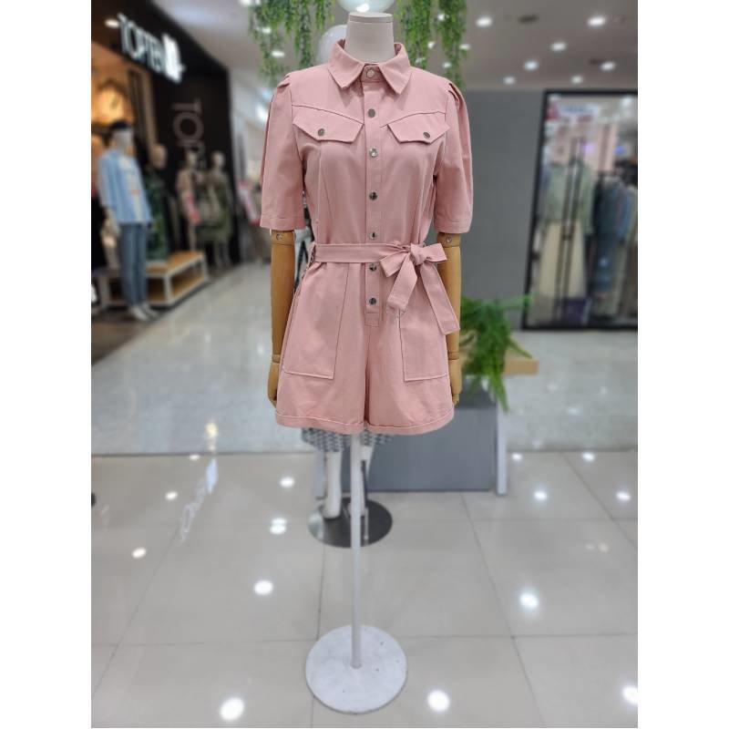 4CUS 캔디 숏 점프슈트 FM2E7PT05171