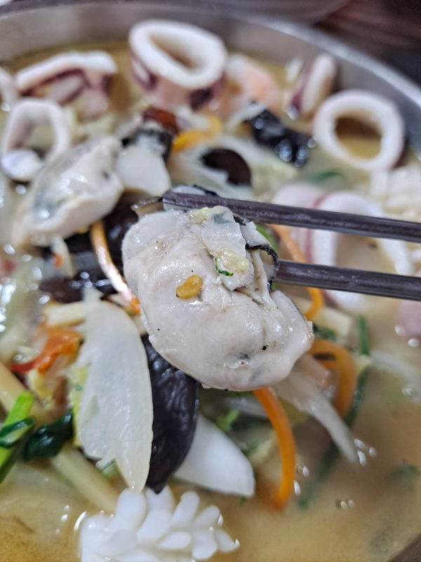 백짬뽕 맛있는 굴