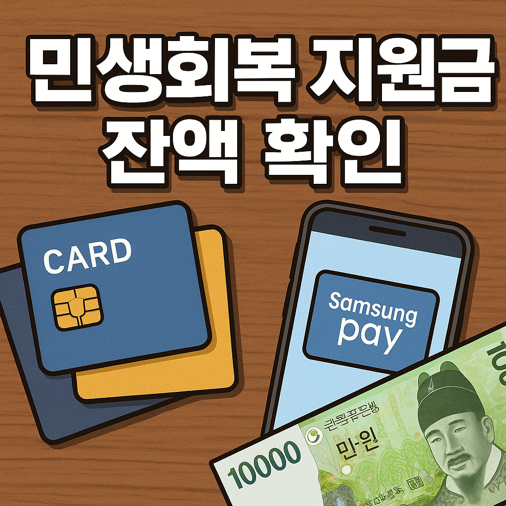 민생회복 지원금 잔액확인