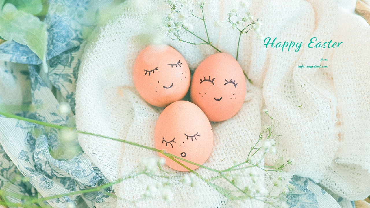 03 부활절 계란 C - Happy Easter 봄배경화면