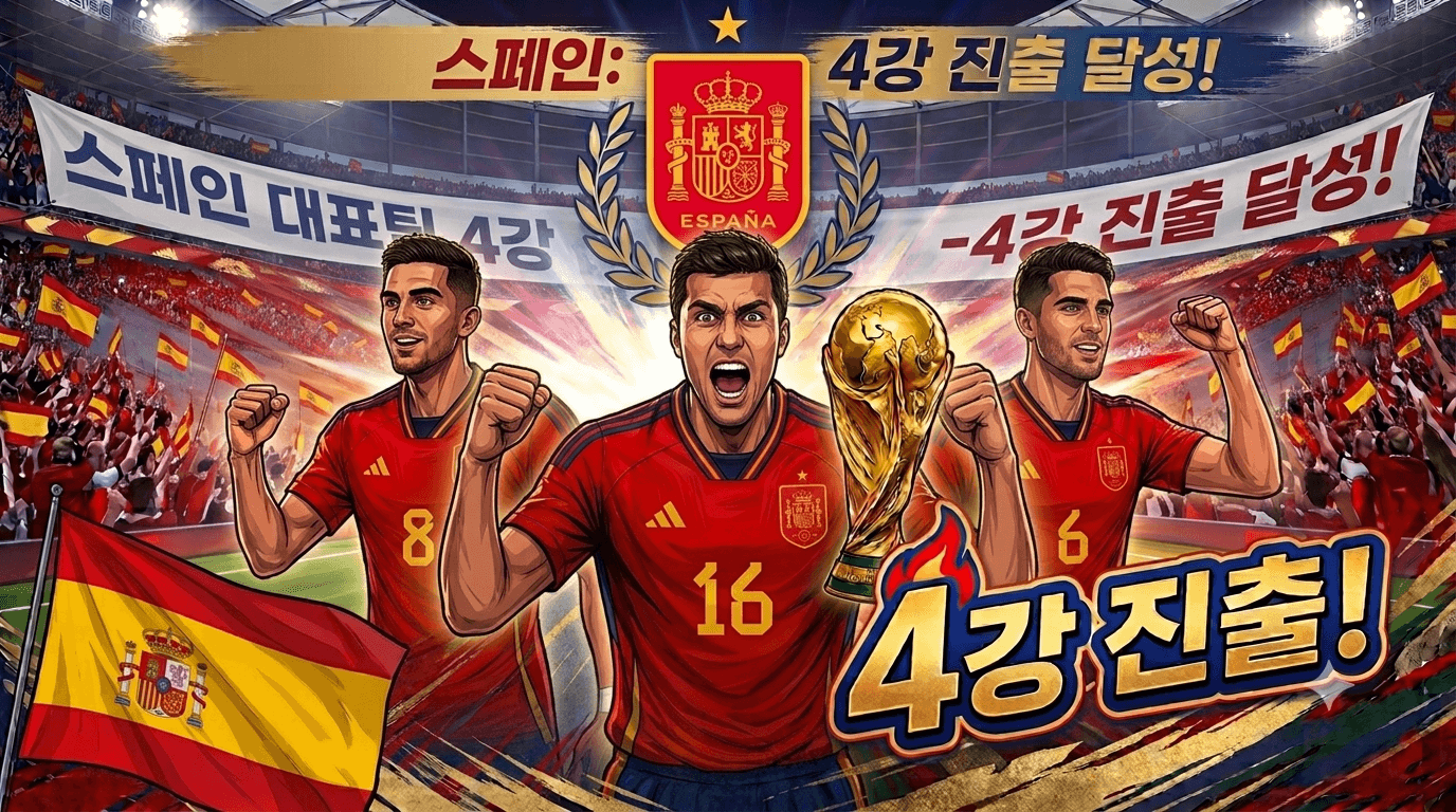 4강 스페인 대표팀