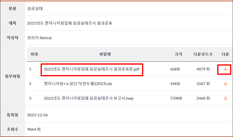 임금실태조사 보고서