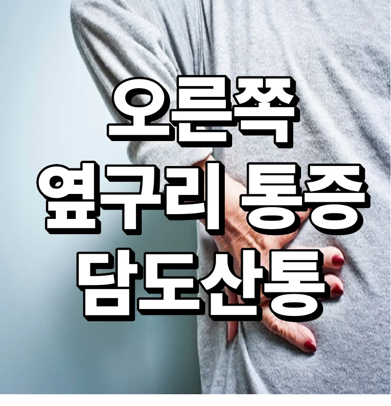 오른쪽 옆구리 통증