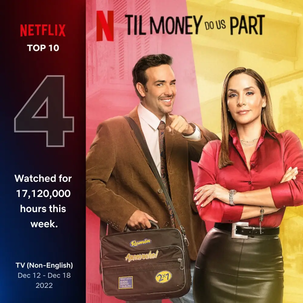 드라마 Til Money Do Us Part에서 남녀 주인공의 모습