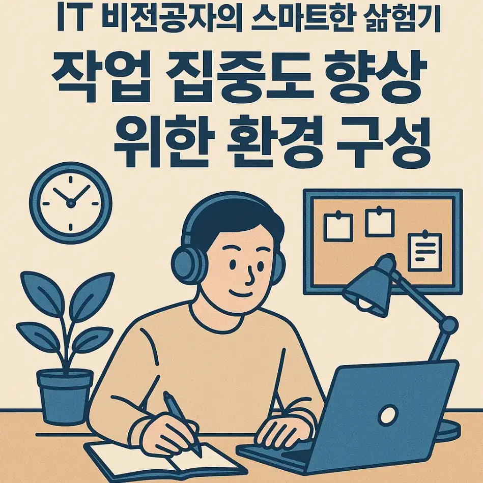 50대 IT 비전공자의 스마트한 삶 실험기: 작업 집중도 향상 위한 환경 구성