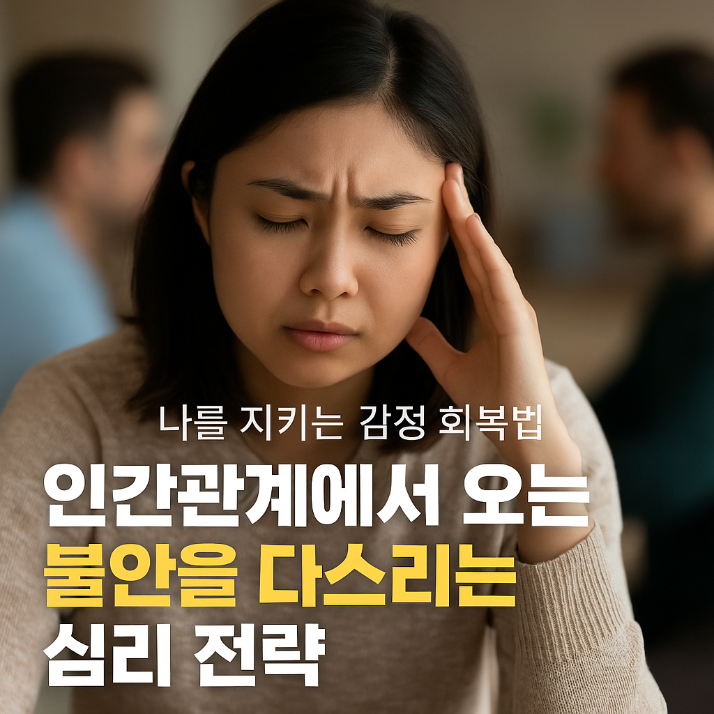 인간관계에서 오는 불안을 다스리는 심리 전략: 나를 지키는 감정 회복법