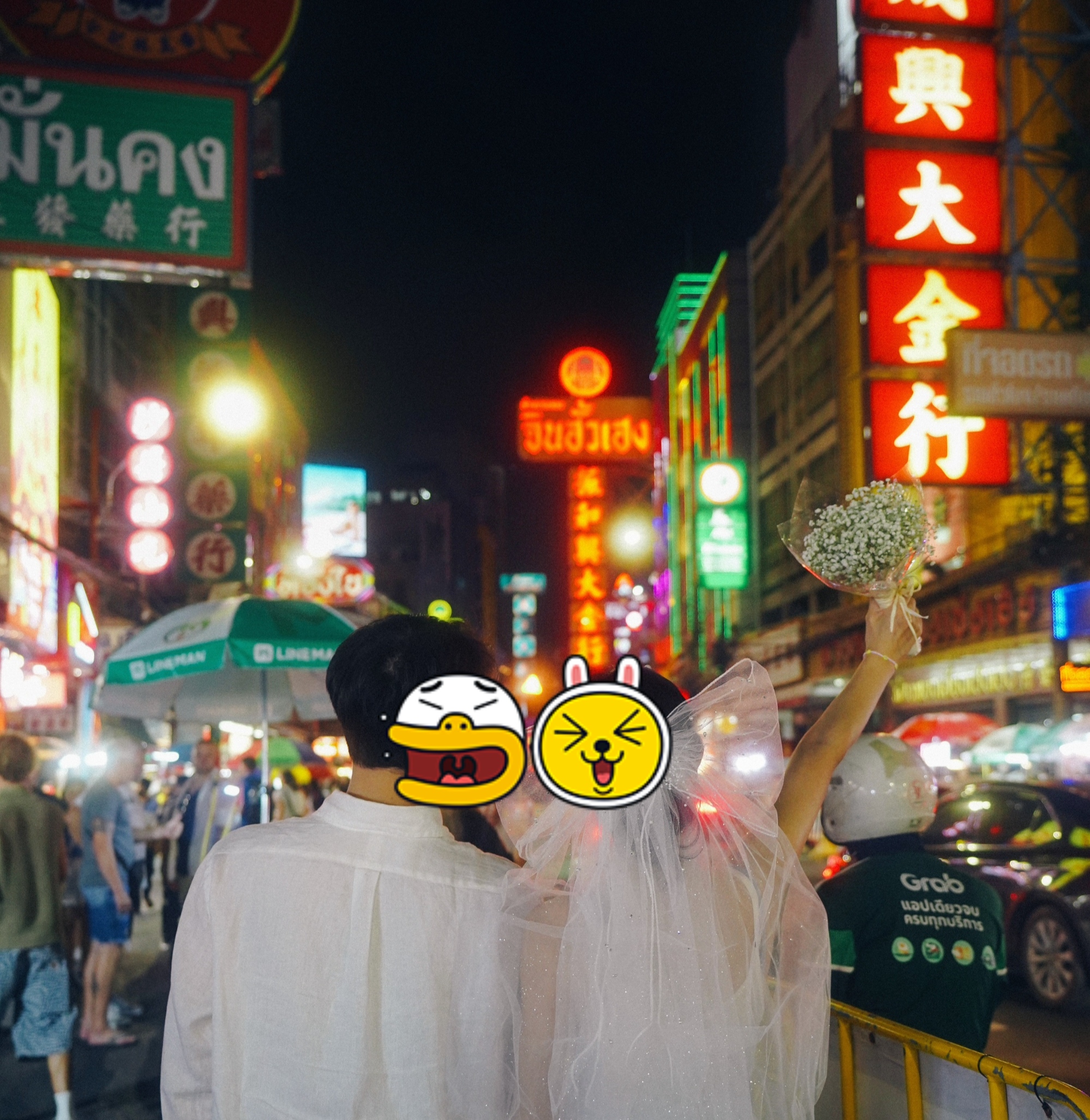 방콕의 차이나타운에서 스냅사진