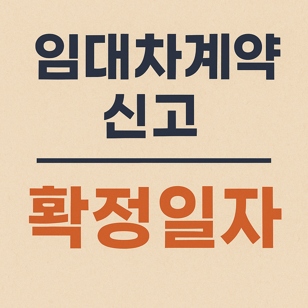 임대차계약 신고 확정일자