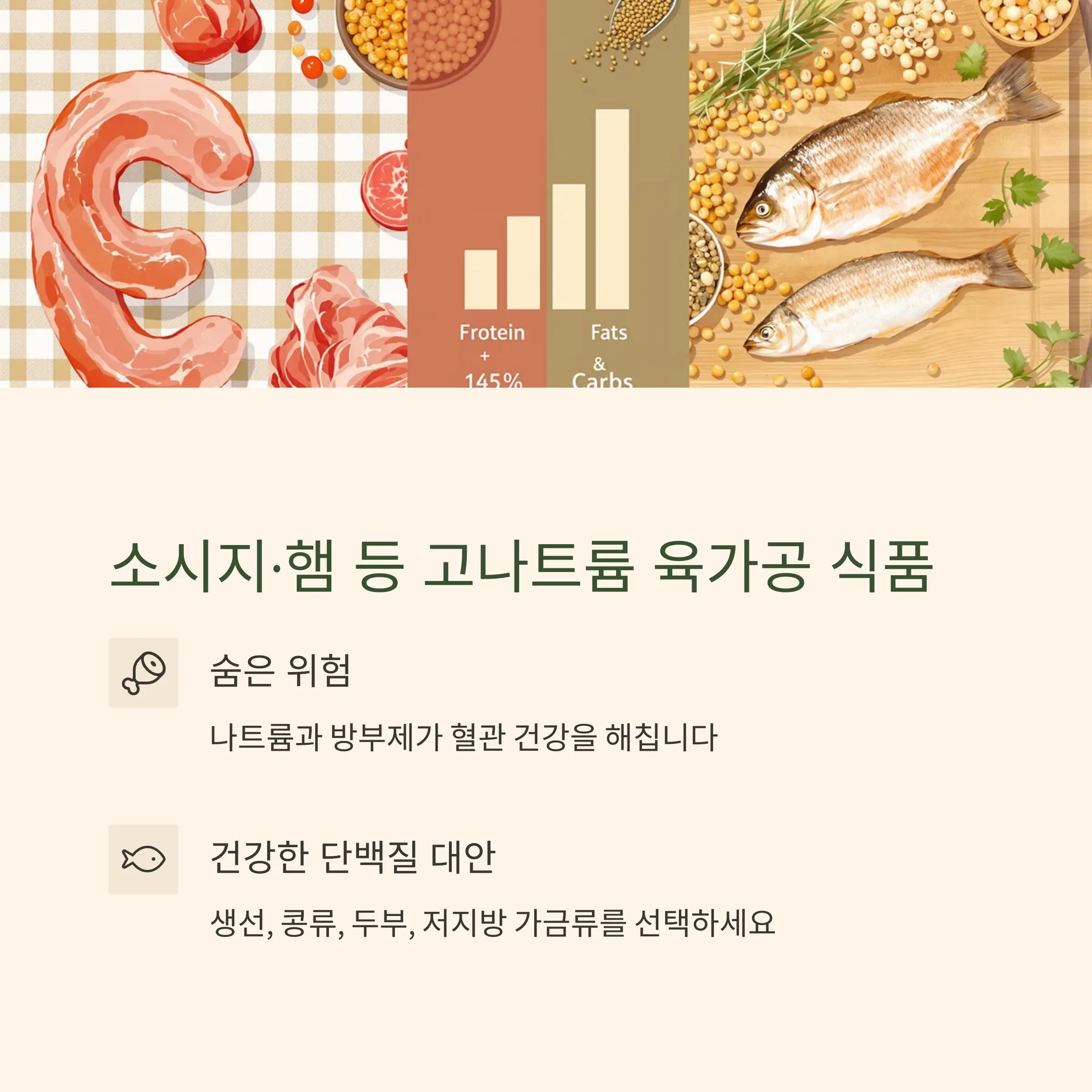 소시지·햄 등 고나트륨 육가공 식품