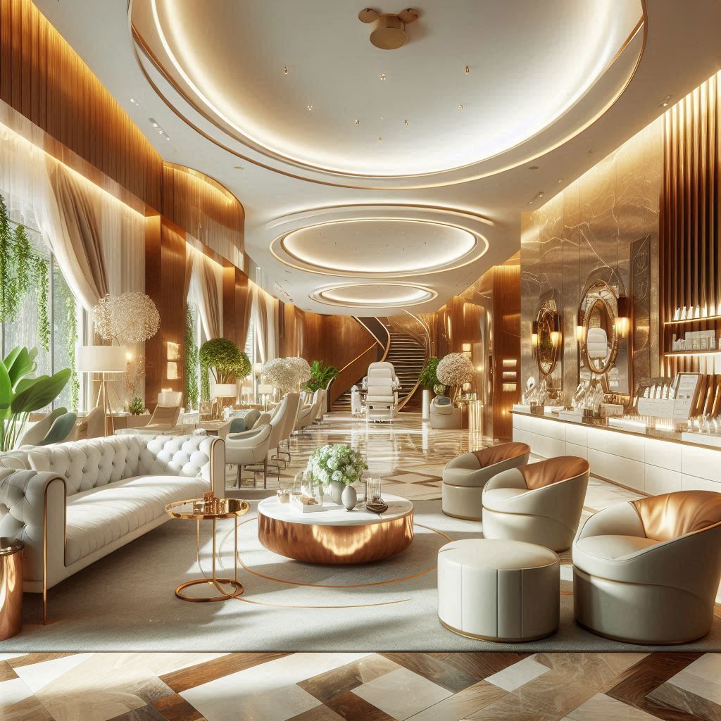 피부,체형관리 샵 배경