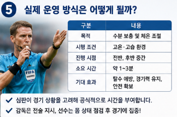 하이드레이션 브레이크 뜻 2026 북중미월드컵 경기 중 물 마시는 이유 총정리5