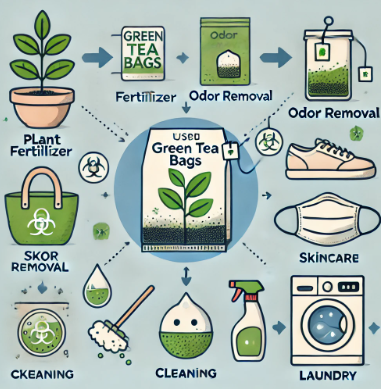 녹차 티백 활용법