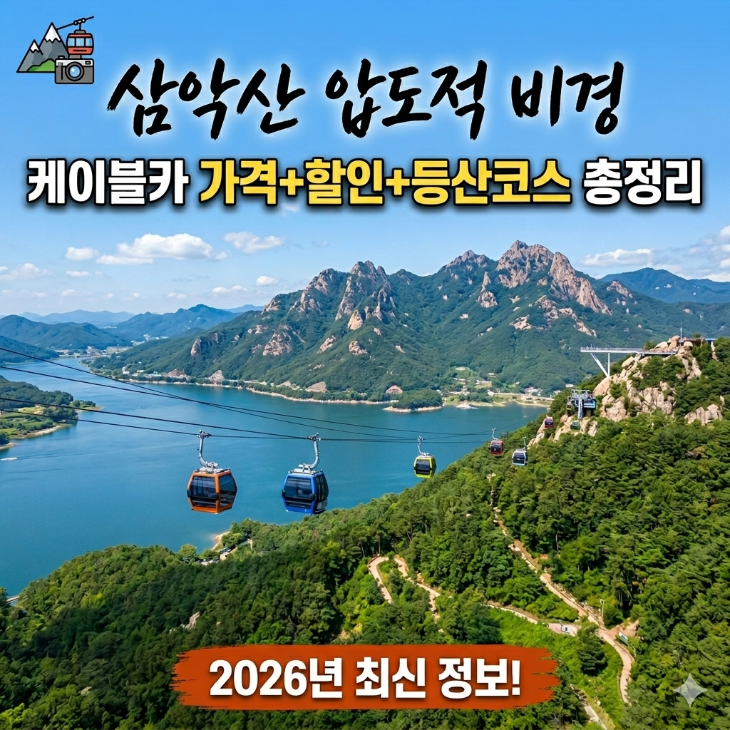 춘천 삼악산 케이블카 가격 할인 등산코스 총정리 썸네일