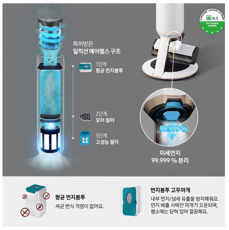 삼성전자 비스포크제트 VS20A956A3W 무선 청소기